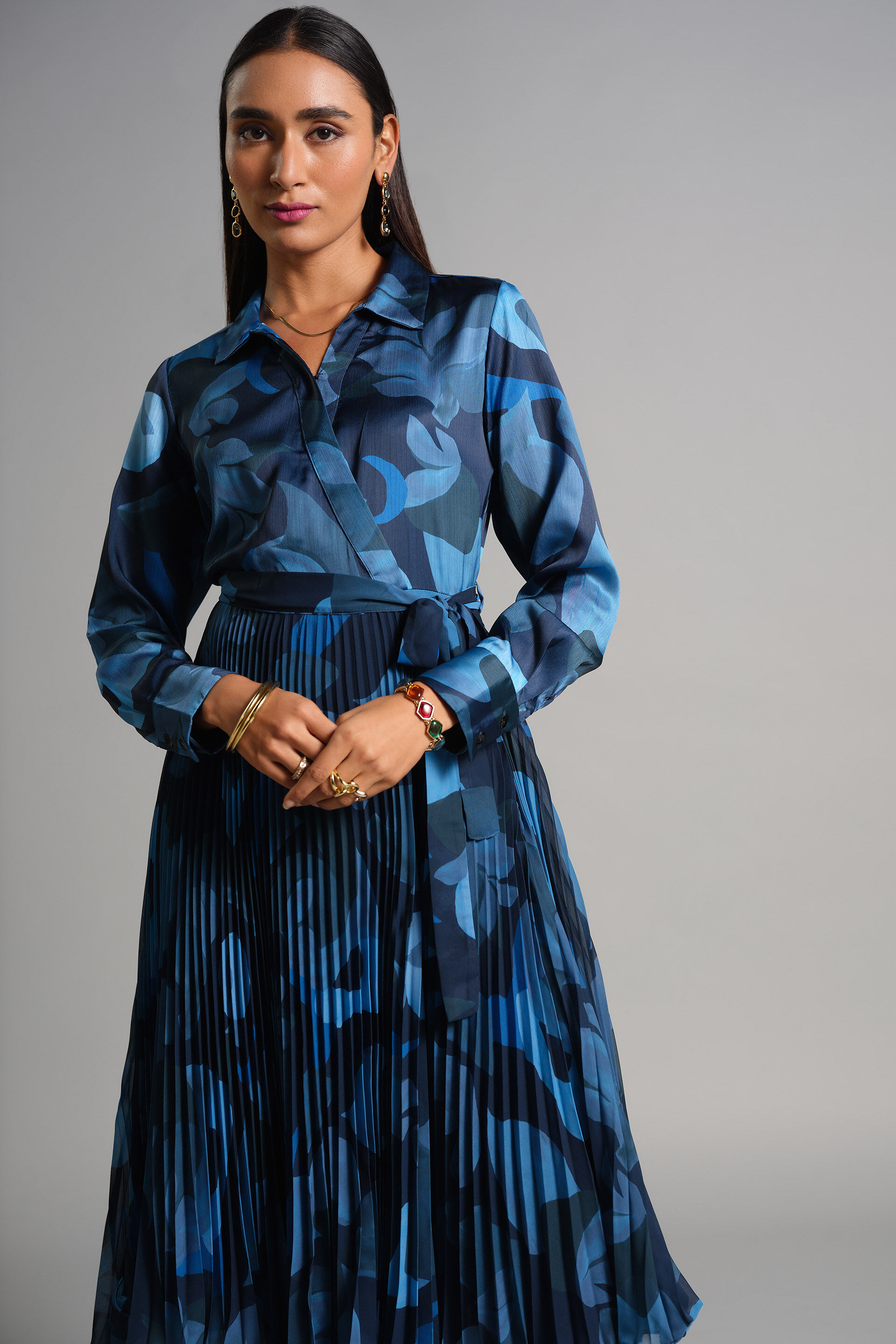 Waves Of The Ocean Dress, Blue, image 2